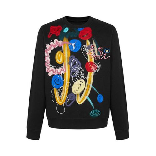  FENDI/芬迪 男士黑色時尚圓領(lǐng)衛(wèi)衣 FY0178-AH0R-F0QA1 PLFSX