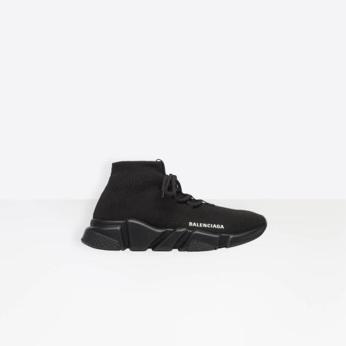  BALENCIAGA巴黎世家 22年秋冬 女士 休閑運動鞋 Women%27s Speed Lace-Up Sneaker in BLACK 5872 預(yù)定商品1-3周發(fā)貨