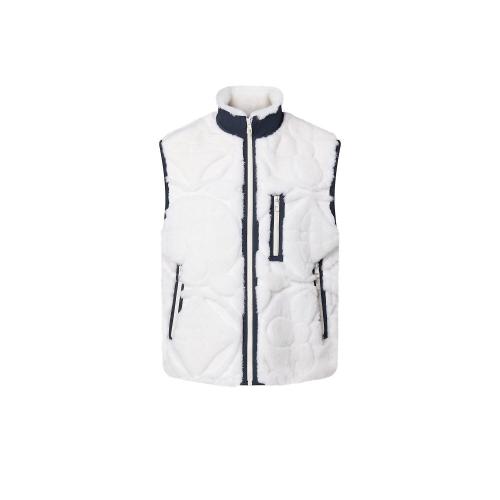  LV路易威登 22年秋冬 男士 馬甲 MONOGRAM 花卉嵌花毛皮革背心 1AA4LW 1AA4LX 1AA4LT 1AA4LY 1