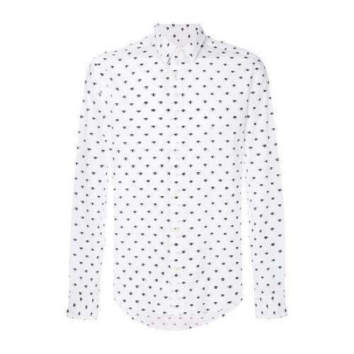  KENZO/高田賢三 男士白色棉質(zhì)長袖襯衫 F765CH2001FM01 PLFSX