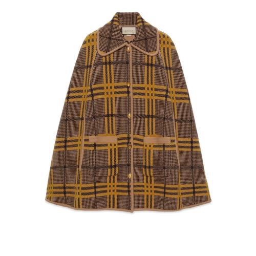  GUCCI古馳 22年秋冬 男士 雙面針織羊毛斗篷 699876 XKCFX 2378