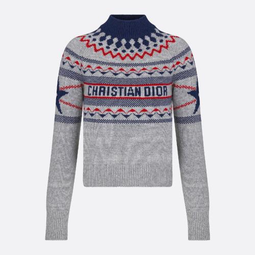  DIOR迪奧 22年秋冬 女士 針織衫 Pull a col montant DiorAlps 144S60BM134_X8878
