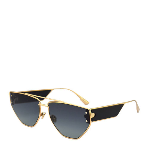 DIOR/迪奧 個(gè)性 時(shí)尚 潮流 多邊 合金 全框 男女款 太陽鏡 黑色 香檳金色 墨鏡 眼鏡 DIORCLAN2 61mm DIOR 迪奧