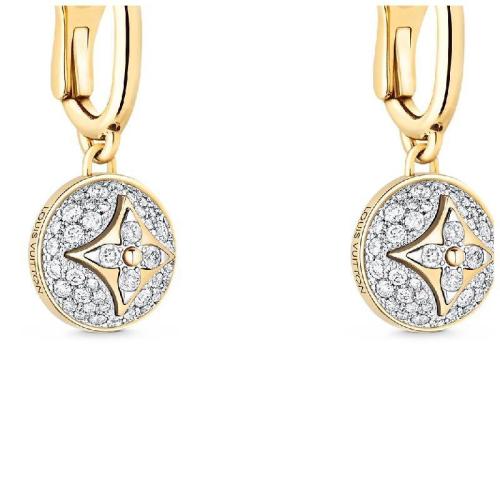  LV路易威登 22年春夏 女士 耳環(huán) B Blossom 1*w*8K金 密鑲鉆石 耳墜 Q96949 預(yù)定商品2-8周發(fā)貨