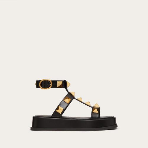  VALENTINO華倫天奴 22年秋冬 女士 平底涼鞋 SANDALES ROMAN STUD EN VEAU. TALON?: 40?MM X