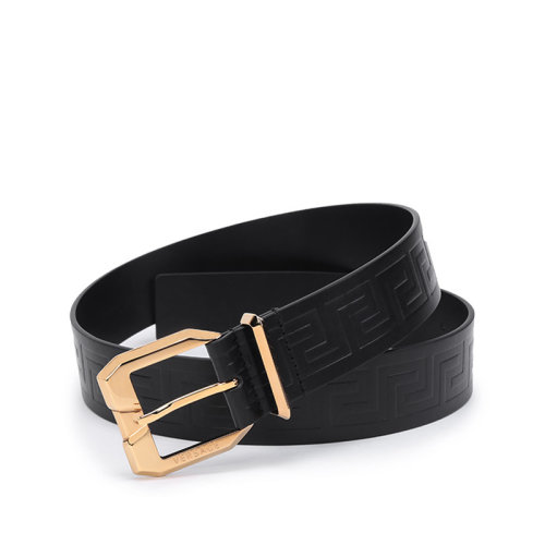 VERSACE/范思哲 男士牛皮革針扣式皮帶腰帶 1001065 1A00723