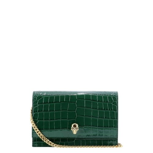  Alexander McQueen/亞歷山大麥昆 綠色徽標(biāo)單肩包 613088 1HB0G 3120 PLSX