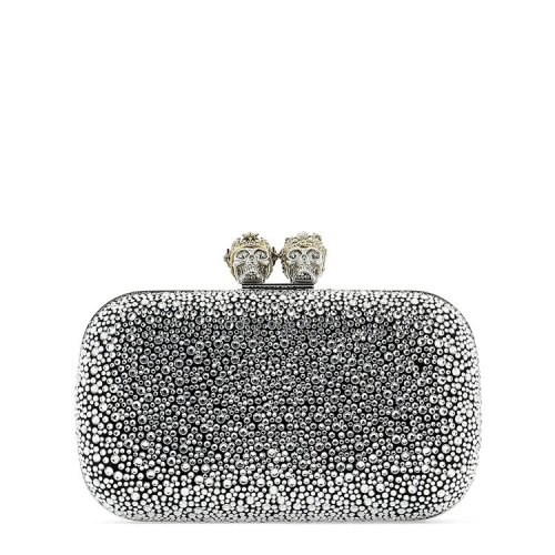 Alexander McQueen/亞歷山大麥昆 19年春夏 錢包 夾子包 女包  手包 女性 宴會(huì) 銀色 手拿包 5541830VJBU 1000