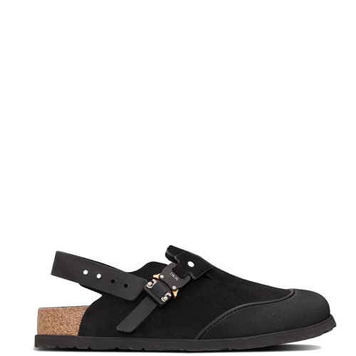 DIOR/迪奧 22年秋冬新款 BIRKENSTOCK TOKIOL聯(lián)名系列 男士黑色磨砂牛皮革穆勒鞋3SA116ZSD_H900