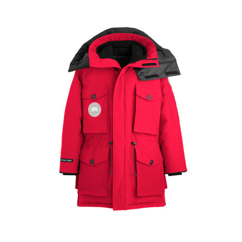 CANADA GOOSE/加拿大鵝 經(jīng)典款 Expedition系列 男女同款紅色混合面料派克大衣羽絨服4565mjj-ROUGE
