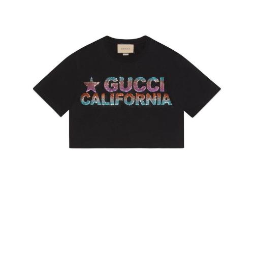  GUCCI古馳 22年秋冬 女士 針織棉T恤 691843 XJEN6 1043