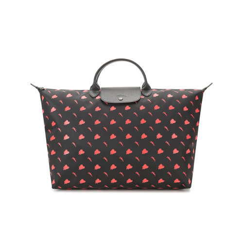 Longchamp/瓏驤  女士大號(hào)LE PLIAGE系列織物短柄可折疊手提包餃子包 1624 EUD