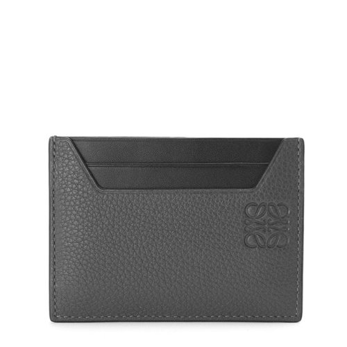 LOEWE/羅意威  男士無煙煤色粒面小牛皮徽標(biāo)卡片夾0010596625