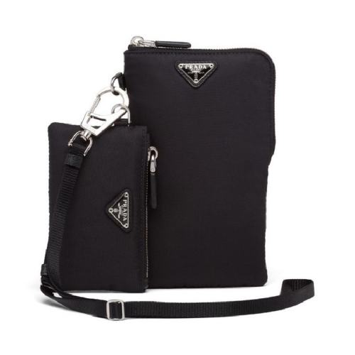  PRADA/普拉達 男士黑色尼龍單肩包 2TT0912DMIF0002 PLSX