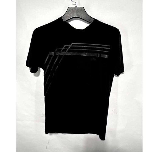 Emporio Armani/安普里奧阿瑪尼 黑色女士短袖T恤(瑕疵折扣）