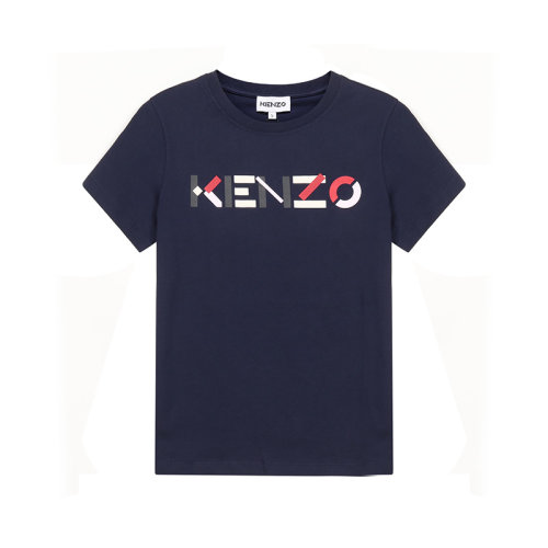 KENZO/高田賢三 女士棉質(zhì)圓領(lǐng)短袖T恤LOGO圖案 2TS840 4SA