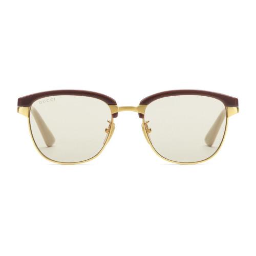  GUCCI古馳 22年秋冬 男士 可更換鏡框長(zhǎng)方形太陽(yáng)眼鏡 706751 I3330 8091