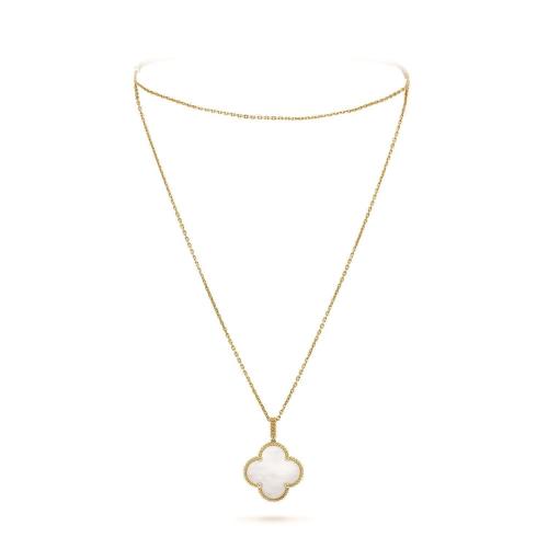  VCA梵克雅寶 22年秋冬 女士 項鏈 Magic Alhambra長項鏈，單圖案 VCARO49L00 預(yù)定商品1-3周發(fā)貨