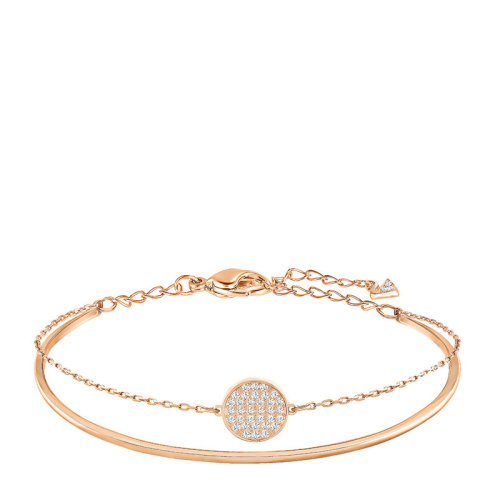 Swarovski/施華洛世奇 GINGER系列 女士鍍玫瑰金色仿水晶二合一手鏈手環(huán)手鐲 5274892