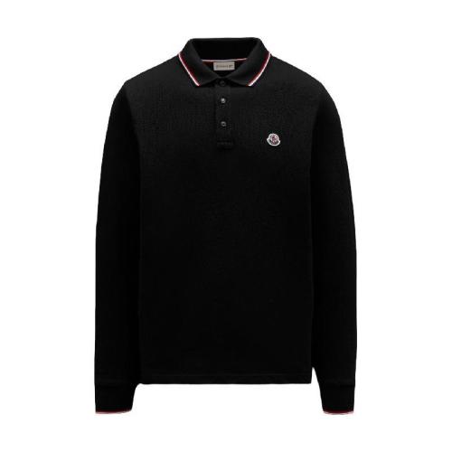  MONCLER蒙可蒙克萊 22年秋冬 男士 長袖Polo 徽標(biāo)長袖Polo衫 H20918B7010084556999