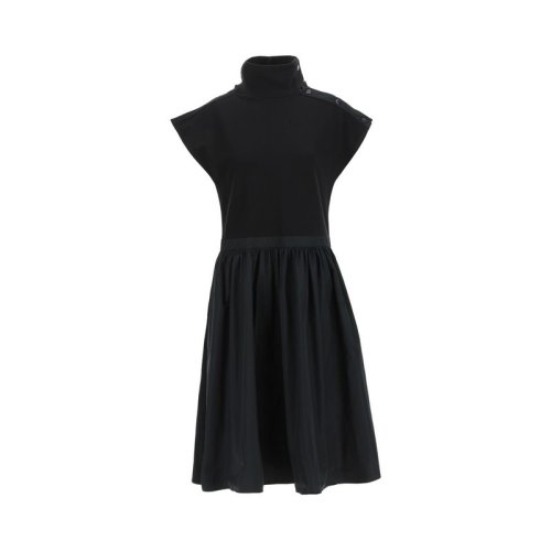  Moncler/蒙克萊 女士黑色棉質(zhì)連衣裙裙子 8I00010-84720-999 PLFSX