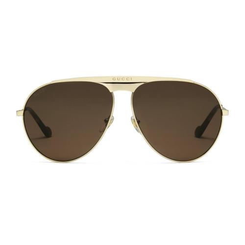  GUCCI古馳 22年秋冬 男士 飛行員太陽眼鏡 648639 I3330 8023