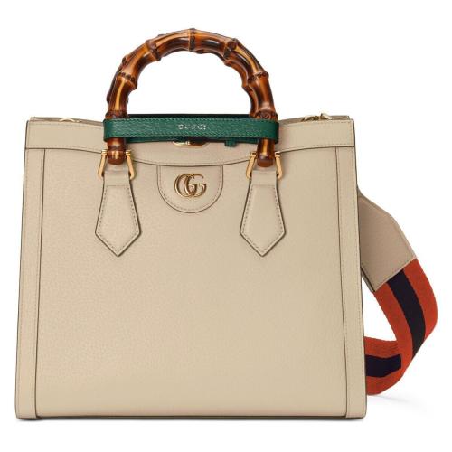  GUCCI古馳 22年秋冬 女士 Gucci Diana竹節(jié)小號托特包 702721 U3ZDT 9982