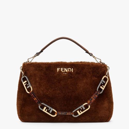  FENDI芬迪 22年秋冬 女士 單肩包 Fendi OLock Zip 8BR80_LA5F1J0G