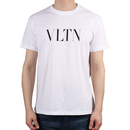 Valentino/華倫天奴  白色男士時尚休閑短袖T恤 TV3MG10V3LE A01 ZGF012467