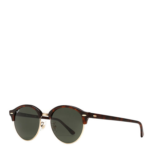 【SALE】Ray-Ban/雷朋 時(shí)尚潮流圓形半框男女款太陽鏡玳瑁色鏡框綠色鏡片眼鏡墨鏡 RB4246 51mm RayBan 雷朋