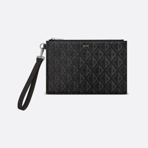  DIOR迪奧 22年秋冬 男士 手拿包 Pochette A5 2ESCA338DCO_H43E