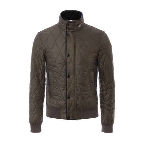 BURBERRY/博柏利 巴寶莉 男裝 棉服 burberry服裝 立領(lǐng)綠色隱藏式連帽男士棉服 上裝 外套 80044111