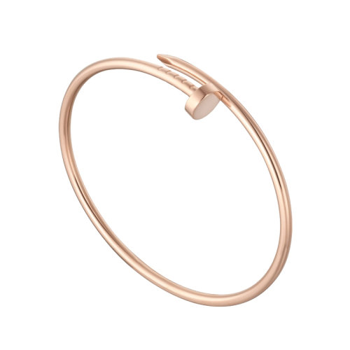 CARTIER/卡地亞 全新JUSTE UN CLOU小號款18K金玫瑰金手鐲 B6062515