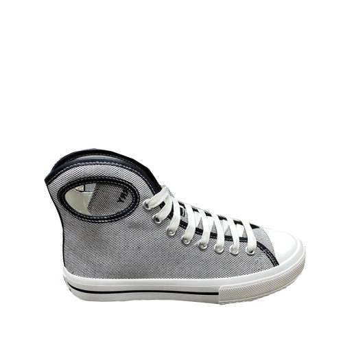 BURBERRY/博柏利  巴寶莉男鞋 男士混色腳踝鏤空高幫帆布鞋休閑運(yùn)動(dòng)鞋 80390661