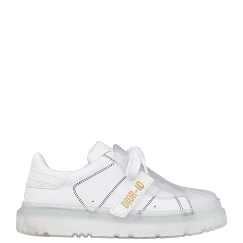 DIOR/迪奧 22年早春新款 ID系列 女士白色牛皮革和透明效果橡膠運(yùn)動(dòng)鞋KCK334CLB_S24W