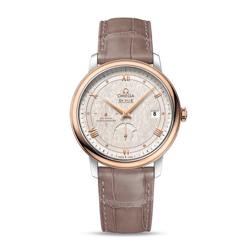 OMEGA/歐米茄 碟飛系列 典雅 同軸動力儲存顯示 精鋼 18K金 自動機械 男士腕表 424.23.40.21.02.001