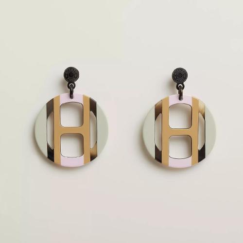  HERMES愛(ài)馬仕 22年秋冬 女士 耳環(huán) Boucles d%26s;oreilles H Equipe H057086FL13