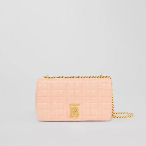  BURBERRY 22年秋冬 女士 Lola - 小號(hào)絎縫羔羊皮蘿納包 80556931