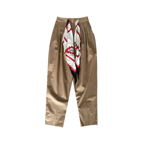 Burberry 博柏利 女士秀款絲巾長褲