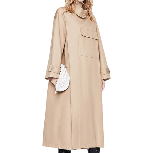 GeleiStory/GeleiStory  秋冬新款長款廓形風(fēng)衣英倫工裝風(fēng)時(shí)尚休閑風(fēng)衣  女士風(fēng)衣