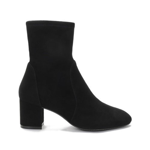 StuartWeitzman/斯圖爾特韋茨曼 女士皮革粗跟短靴 YULIANA 60