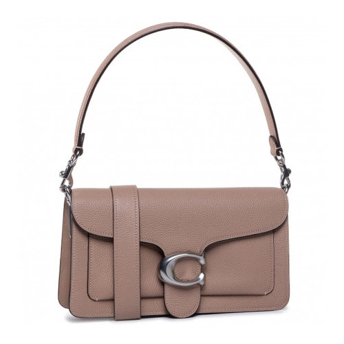 COACH/蔻馳 專柜同款 女士純色拋光鵝卵石紋皮革經(jīng)典C標(biāo)金屬扣Tabby單肩包斜挎包手提包女包 73995 多色可選