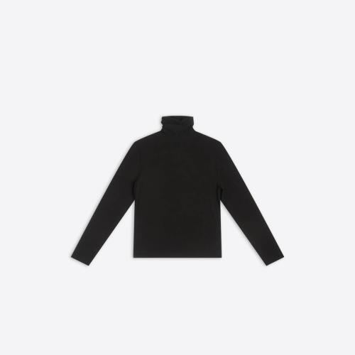  BALENCIAGA巴黎世家 22年春夏 女士 針織衫 Womens Fitted Turtleneck in Black 698519TCV1310