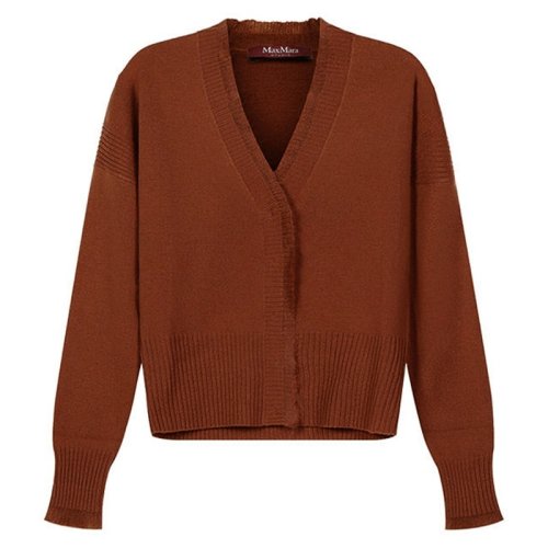  MaxMara/麥絲瑪拉 女士紅棕色棉質(zhì)針織衫/毛衣 MUSCARI-005 PLFSX