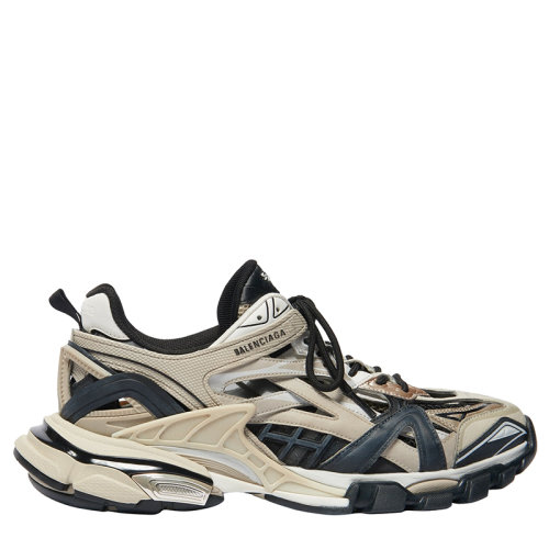 Balenciaga/巴黎世家 21年春夏新款 TRACK2系列 男士色和黑色網(wǎng)布尼龍運(yùn)動(dòng)鞋568614W2GN38071