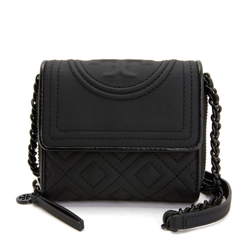 Tory Burch/湯麗柏琦 Fleming系列 女士菱形人造革翻蓋單肩包斜挎包鏈條包女包 54300多色可選