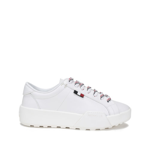 Moncler/蒙克萊 男士皮革系帶休閑運(yùn)動(dòng)鞋小白鞋 4M72400 02SHJ