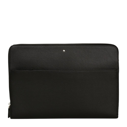 MontBlanc/萬寶龍 男士黑色牛皮拉鏈?zhǔn)帜冒?116732