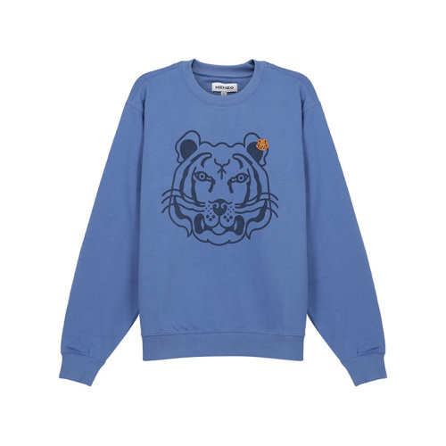 KENZO/高田賢三 男衛(wèi)衣 男士棉質(zhì)加絨款K-Tiger圓領(lǐng)長(zhǎng)袖衛(wèi)衣運(yùn)動(dòng)衫 5SW005 4MO