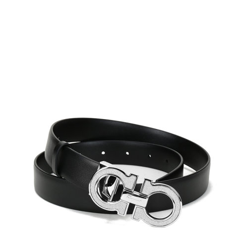 SalvatoreFerragamo/菲拉格慕 女士牛皮板扣式雙面皮帶腰帶23B807